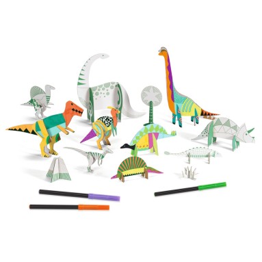 Color, Assemble, Play - Dinosauri
