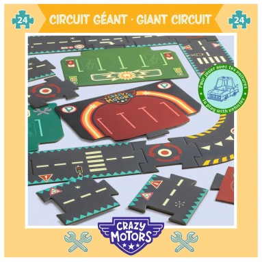 Puzzle Crazy Motors - Circuito gigante