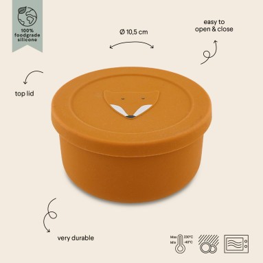 Porta snack in silicone: Mr Fox